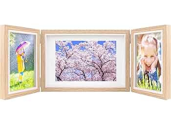 折り畳み式ディスプレイフレーム ホワイト フォトフレーム装飾用 Amazon.co.jp: siawadeky フォトフレーム KG判 3面 写真立て